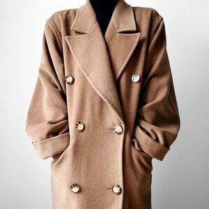Agatha Lambs wool Cashmere blend overcoat  made in France M-L